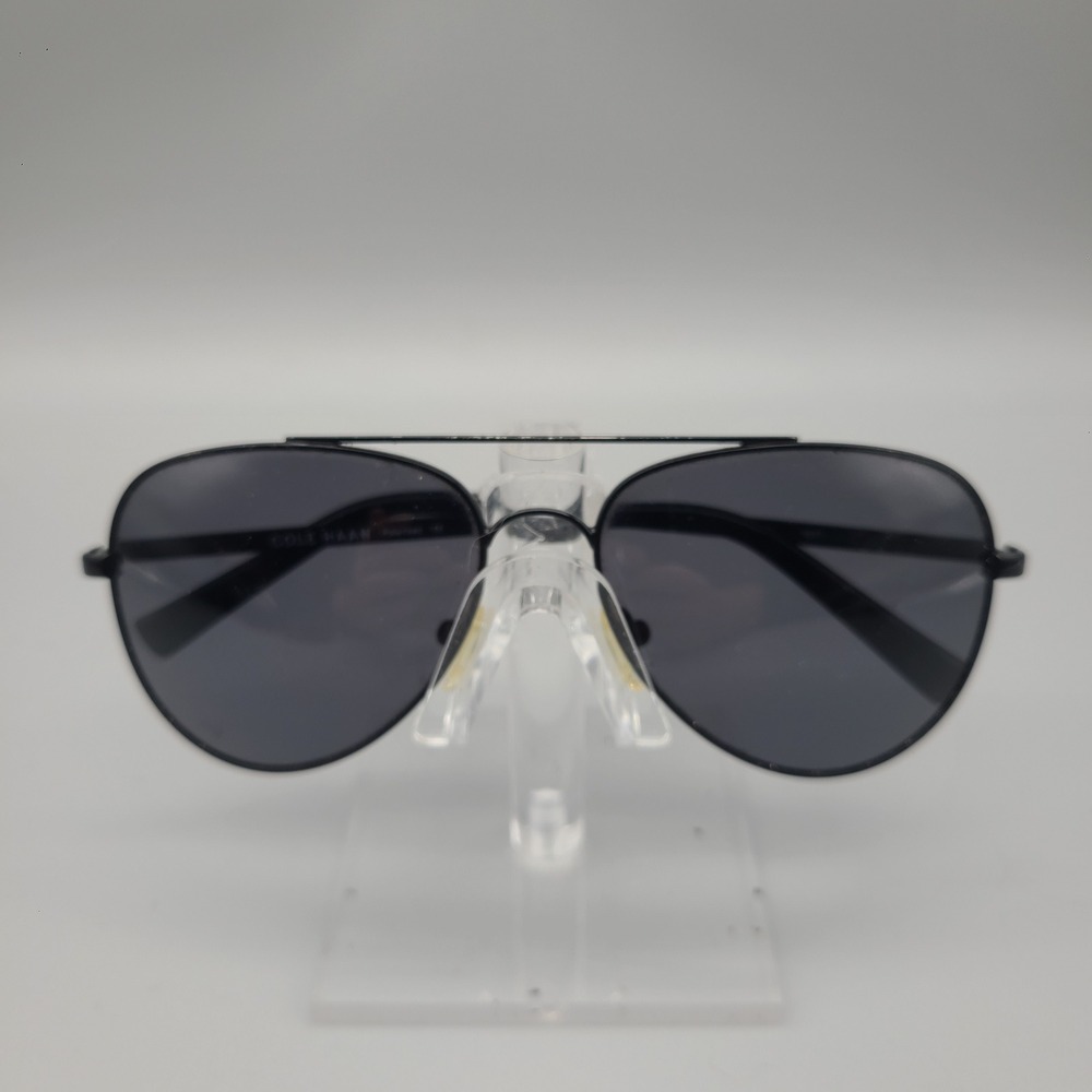 Cole Haan Polarized Aviator Sunglasses Black Metal Frame CH6015 001 60-15-140